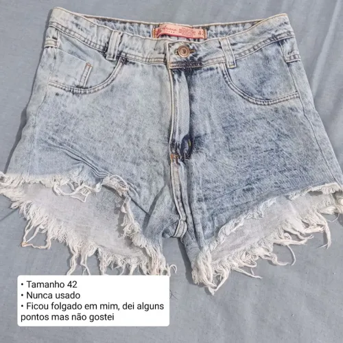 Short Jeans Azul 42
