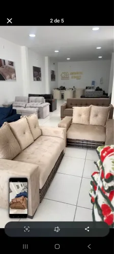 Conjunto de sofá 2 e 3 lugares 