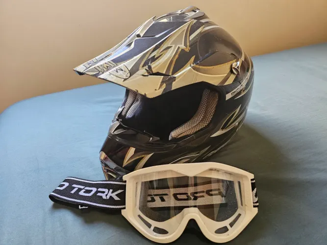 Capacete Moto Cross Texx Speed X Fibra Vidro Kevlar Trilha