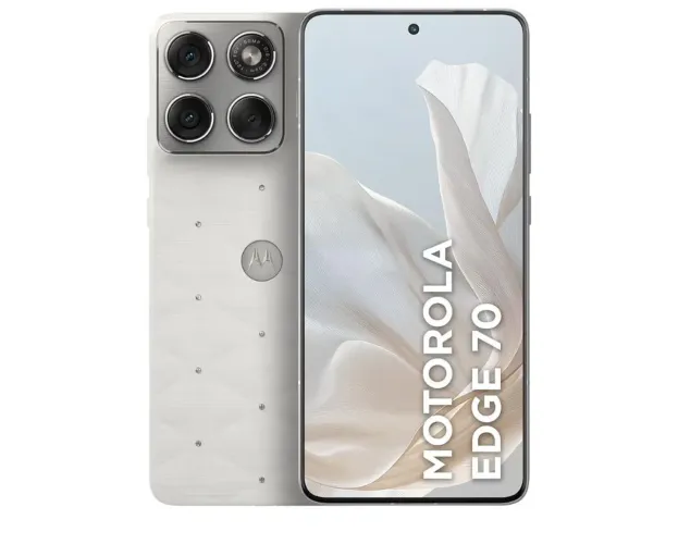 Motorola Edge 70 5G, 512GB, Cloud Dancer | Crystals by Swarovski