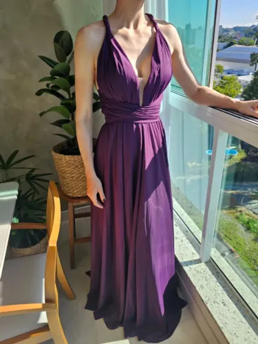Vestido de festa roxo