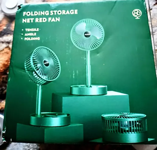 Ventilador portátil recarregável