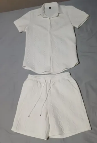 Conjunto branco masculino shein M
