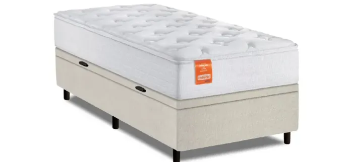 Cama de solteiro c baú nova 