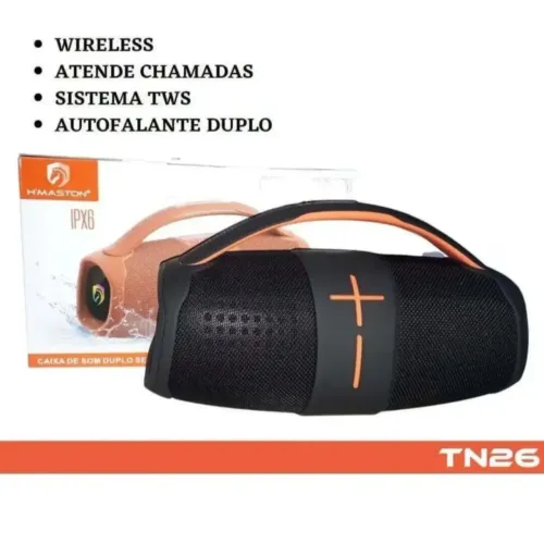 Caixa de som potente completa 30w rms Bluetooth rádio pendrave recarregável 