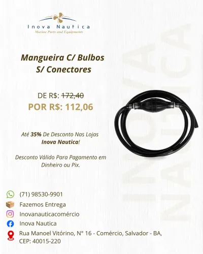Mangueira C/ Bulbos S/ Conectores