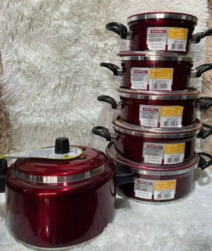 Kit com 5 panela 1 panela de 4,5 litros