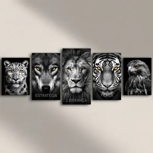 Kit de Quadros Animais