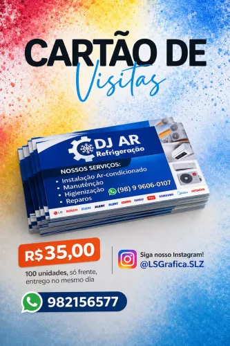 Cartão de Visita Blocos Panfletos Receituários