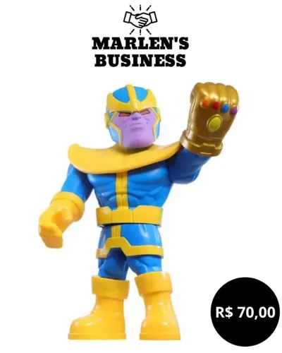 Boneco Marvel Thanos Hasbro 25 cm