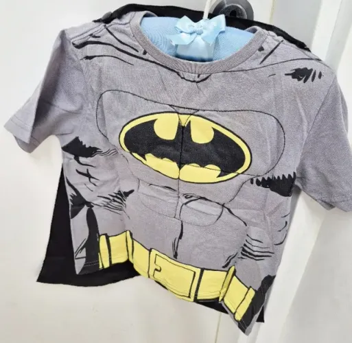 Camiseta Fantasia Infantil tam 4 Batman