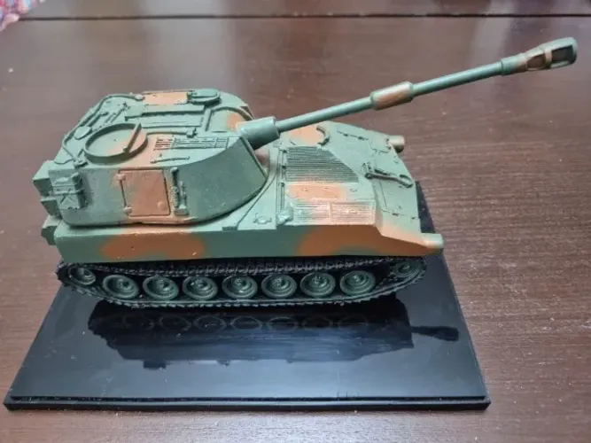 MINIATURA OBUS M109 1:35 EM RESINA - MILITARIA / ARTILHARIA - COM BASE