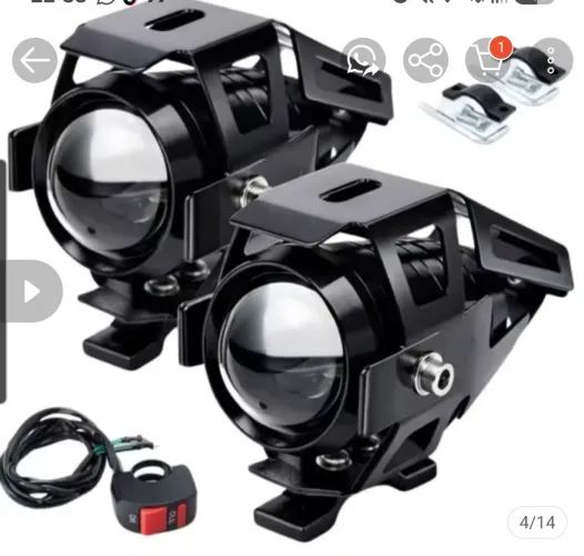 Farol de milha para moto universal