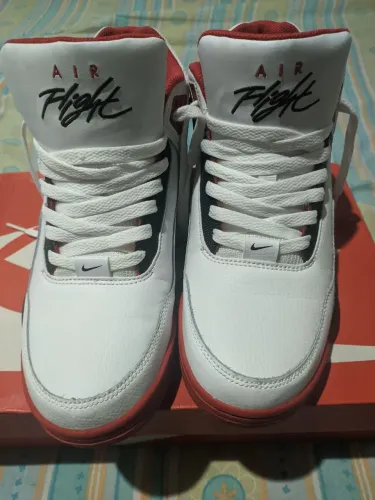 tênis nike air flight legacy branco vermelho 40