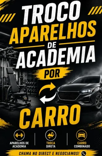 Vendo aparelhos para academia ou troco por carro ou moto !