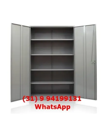 Armário de aço Novo 1,98x1,20x40 PA120 com Chave Frete Gratis