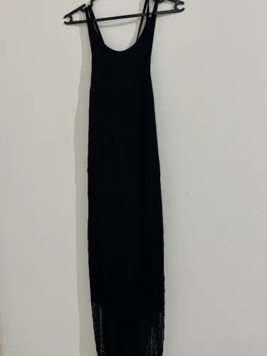 vestido preto longo