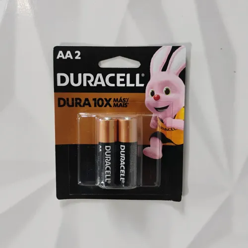 Pilhas Alcalinas Duracell AA (Pacote com 2 Unidades) - Novas / Lacradas