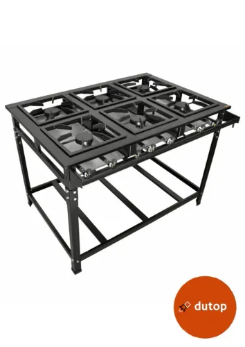 Fogão industrial 6 bocas de ferro fundido, ALTA pressão, NOVO, garantia e entrega GRÁTIS*