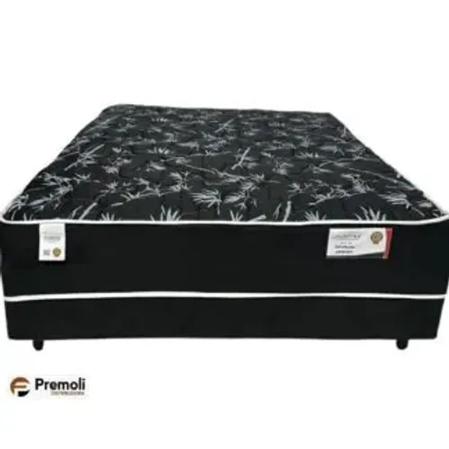 Cama Box Conjugada Casal138x188x64cm Plumatex Sevilha Spring Molas Superlástic Espuma D26 
