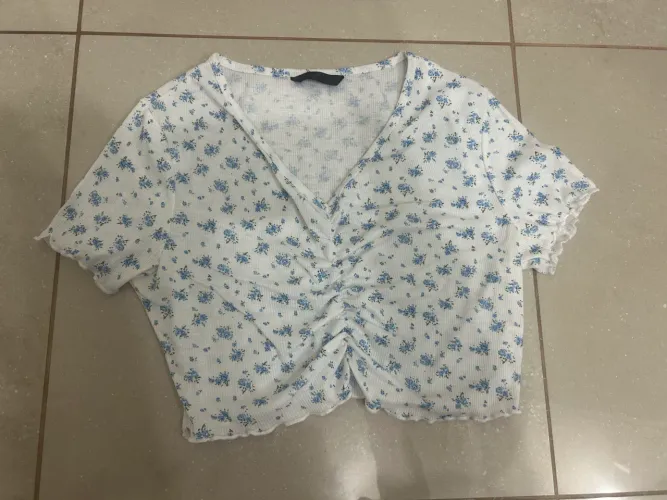 blusa cropped florida