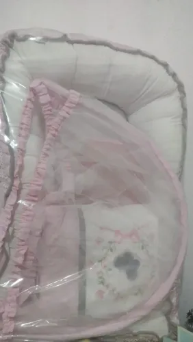 Ninho redutor de berço rosa