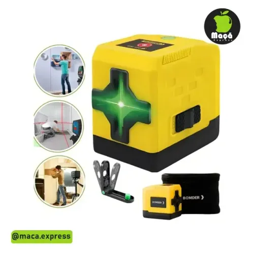 Nível a Laser Verde Bomvink 2 Linhas Profissional BOM-6209 20m