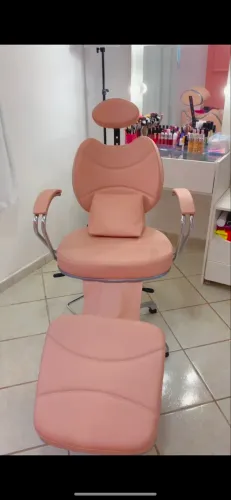 Cadeira hidráulica reclinável maquiagem