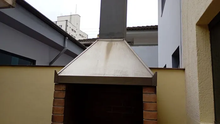 Tubo Chaminé Quadrado Galvanizado 5 Metros De 30.5 X 30.5 Cm e coifa