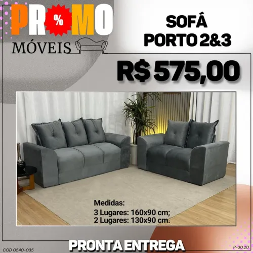 SOFA 2 E 3 LUGARES - DIRETO DE FABRICA