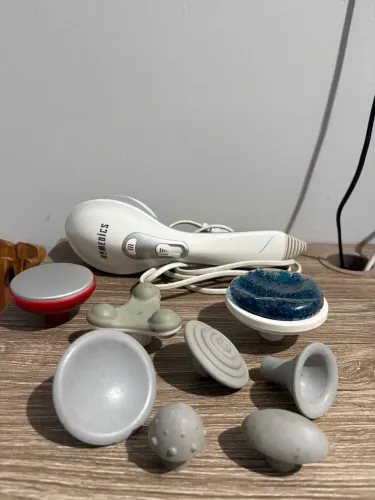 Massageador Vibratório Com Cabeças Intercambiá