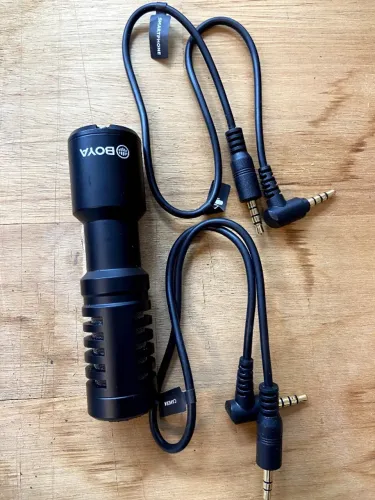 Microfone Direcional - Boya - By-Mm1+ - Para Câmera E Smartphone