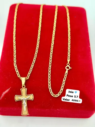 Corrente de ouro 18k 5.7g | Certificado de garantia | Loja física