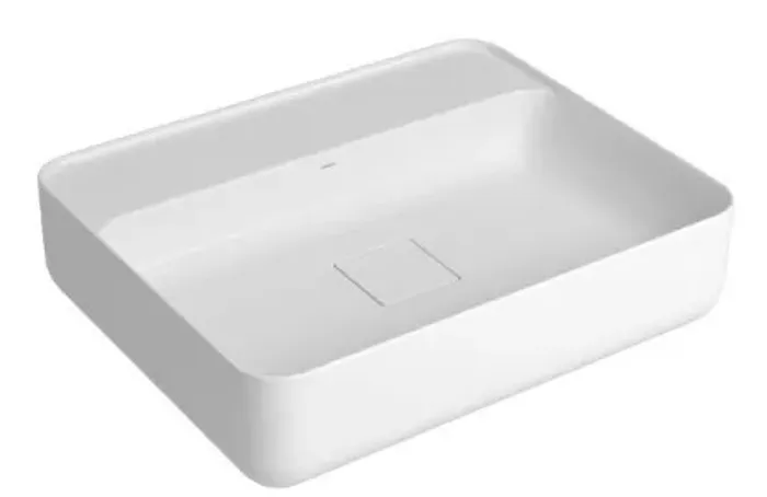 Cuba Retangular de Apoio 50cm Branco Slim
