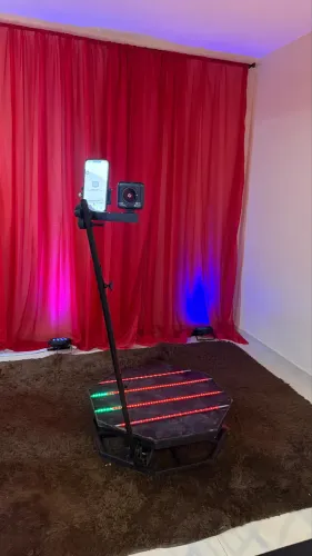 Plataforma 360 no tapete luxo 