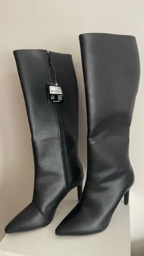 Bota Gabriela Cano Alto Salto Fino Preto