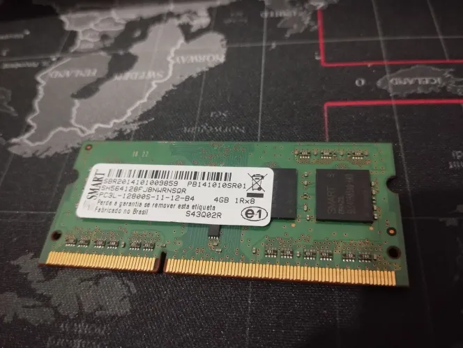 Memória Notebook 4GB DDR3L 1600MHz 1Rx8 PC3L-12800S - SMART