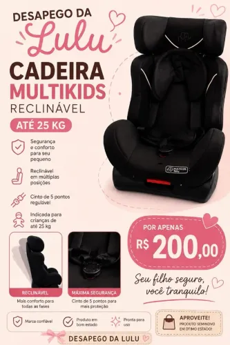 cadeirinha bebe 25 kg