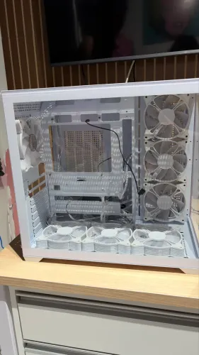 Gabinete aquário com 7 Fans e controladora