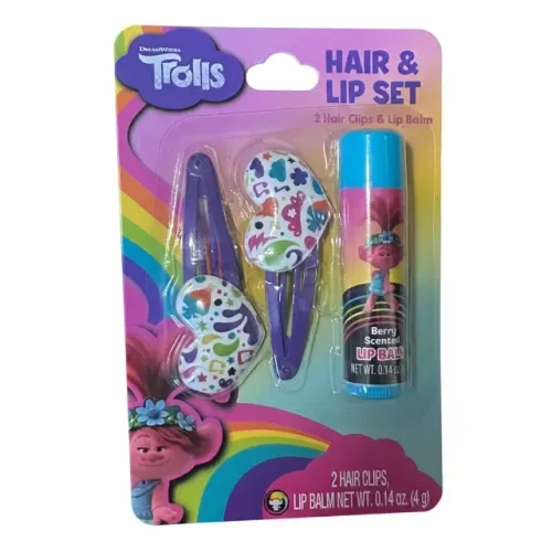 Lip gloss e clip para cabelo importado (novos)