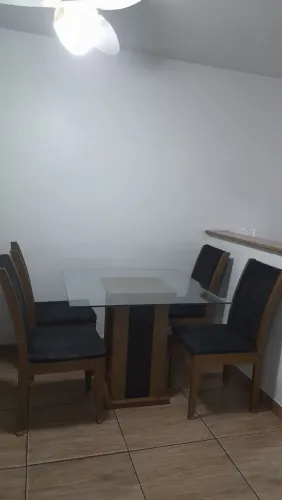 Mesa sala com 4 cadeiras