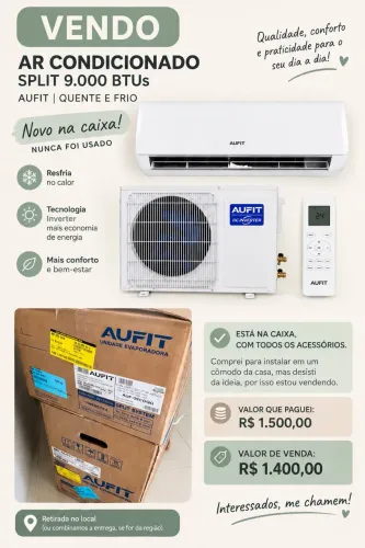 VENDO AR CONDICIONADO NA CAIXA LACRADO