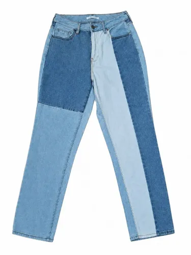 Calça Jeans Mom Feminina PacSun Original Color Block Tam. 34 ( 26 EUA )