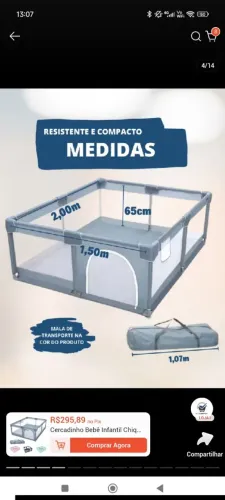 Cercado grande para bebês e crianças 