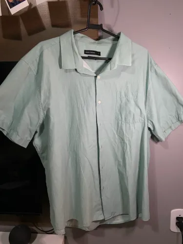 Camisa Social Manga Curta (7), Plus Size