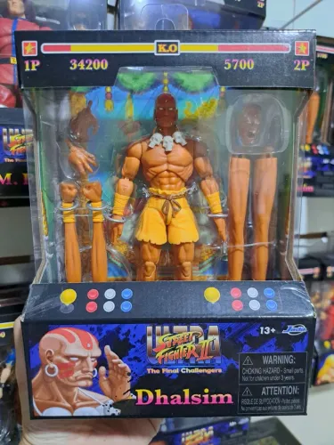 Action Figure Boneco Dhalsim Street Fighter II Ultra 18 Cm Articulado Lada Toys Lacrado