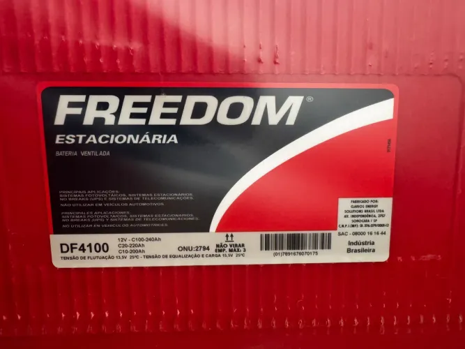 Bateria Estacionária freedom 220ah