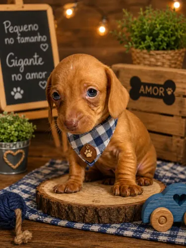 Venha garantir seu Daschound macho olhos azuis
