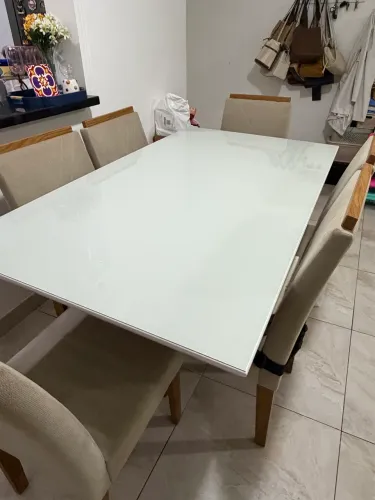 Conjunto de Mesa de Jantar com 6 Cadeiras