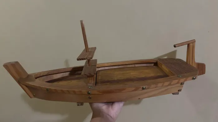 Barco decorativo madeira